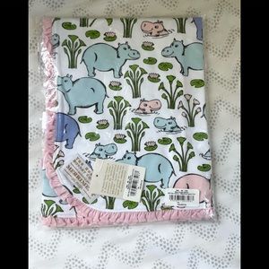 TBBC hippo buggy blanket